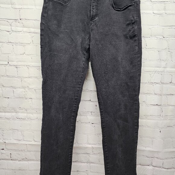 Jones of New York Black Denim Stretch Jean Size 8 - Picture 2 of 7